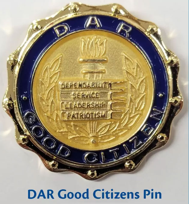  DAR Good Citizens Pin