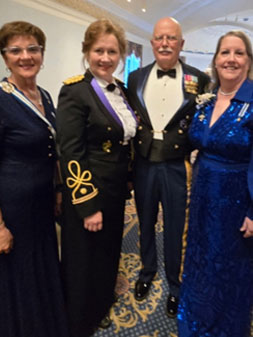 Honorary Chapter Regent, Georgia Smith with WSDAR dignitaries